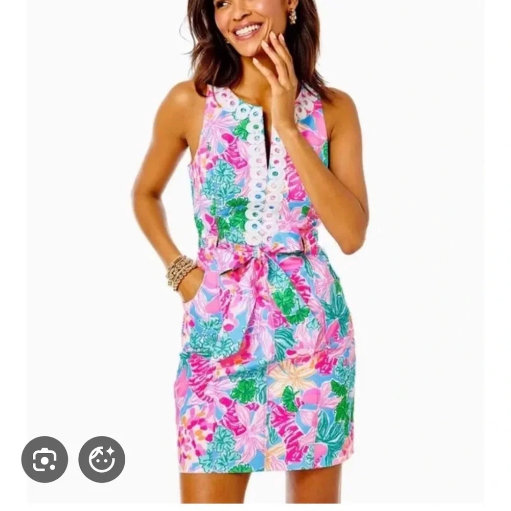 NWT Lilly Pulitzer Guliana Stretch Shift Dress - Picture 1 of 4